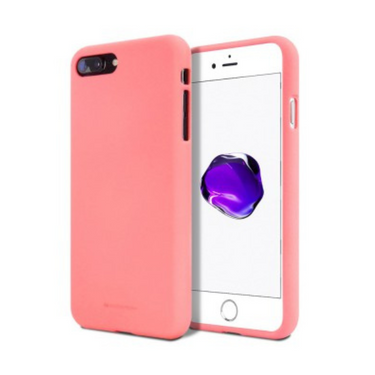 iPhone 7 Plus Compatible Case Cover With Soft Feeling Jelly Silicon - Pink